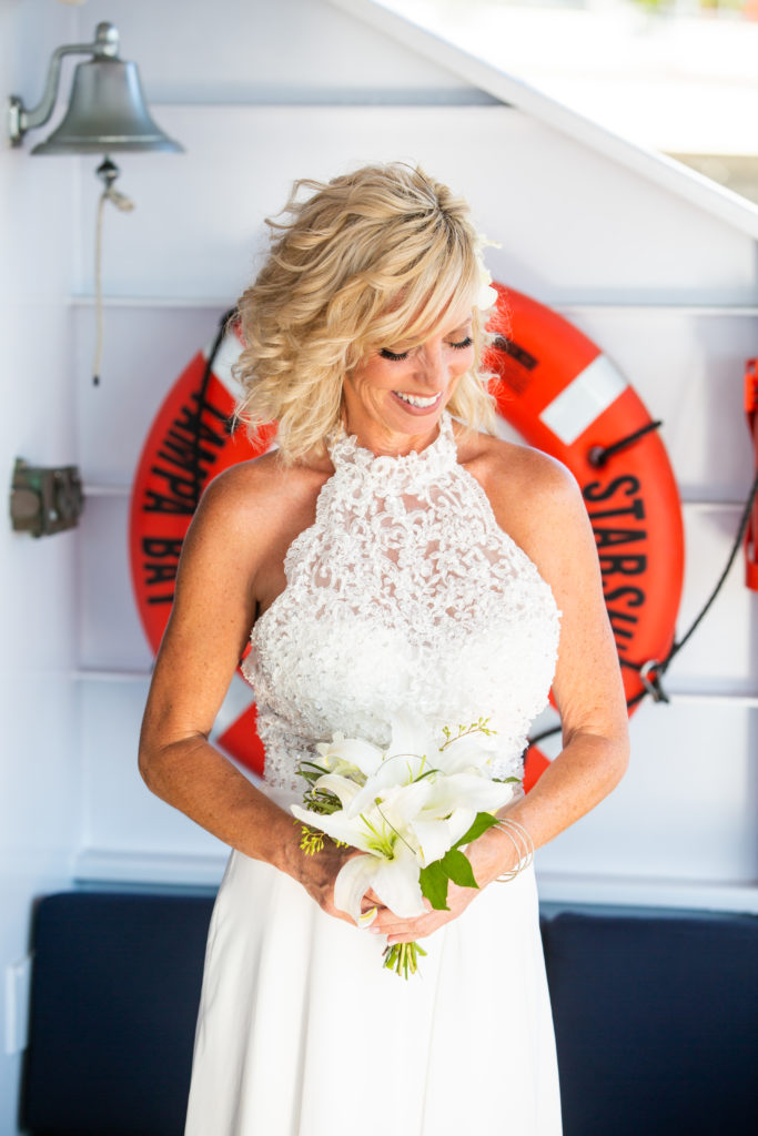 Wedding on yacht starship tampa clearwater florida wedding photographer 