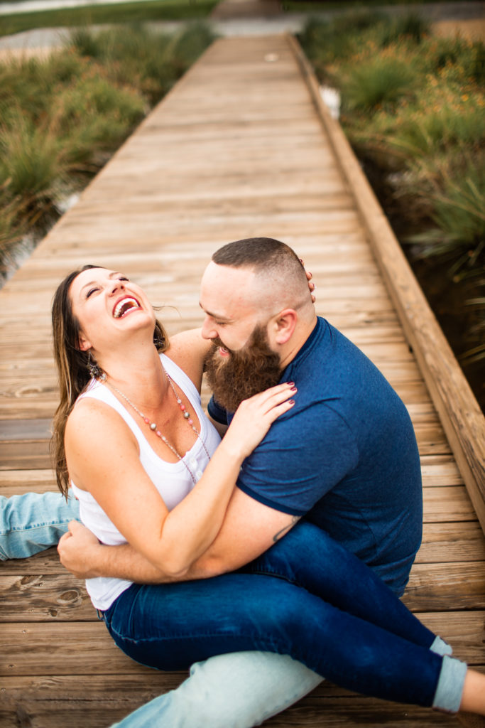 tampa engagement session tampabay photographer engagement ideas fun engagement session clearwater photographer tampa wedding photographer shaved beard during session